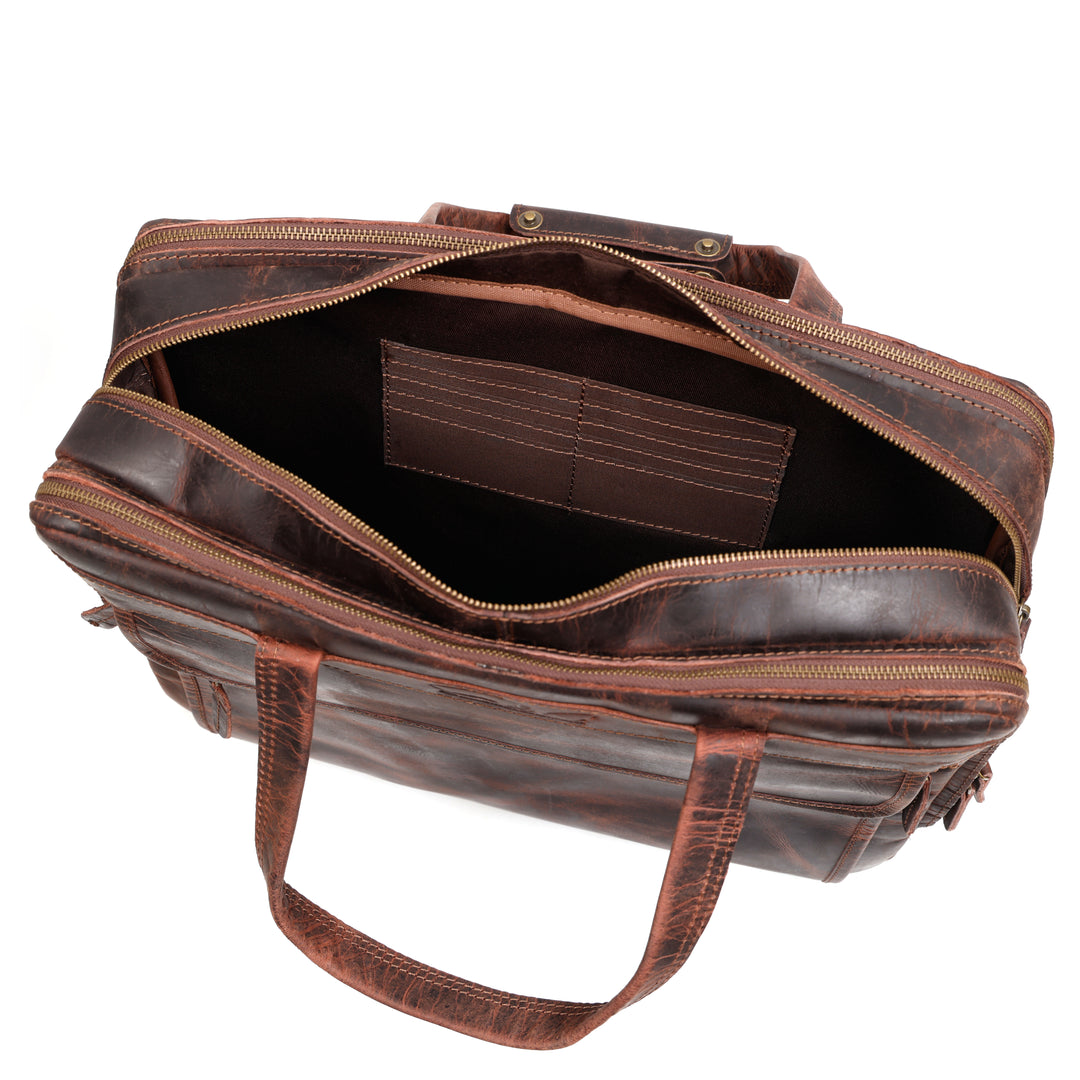 Winston | Vintage Leather Laptop Briefcase