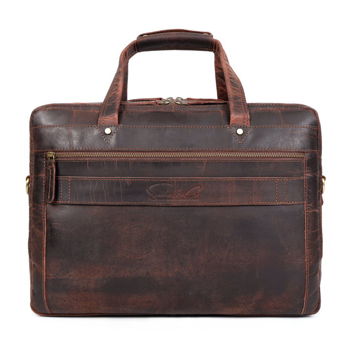 Winston | Vintage Leather Laptop Briefcase