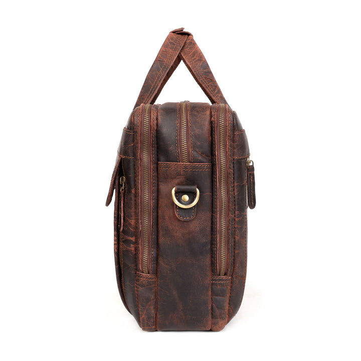 Winston | Vintage Leather Laptop Briefcase