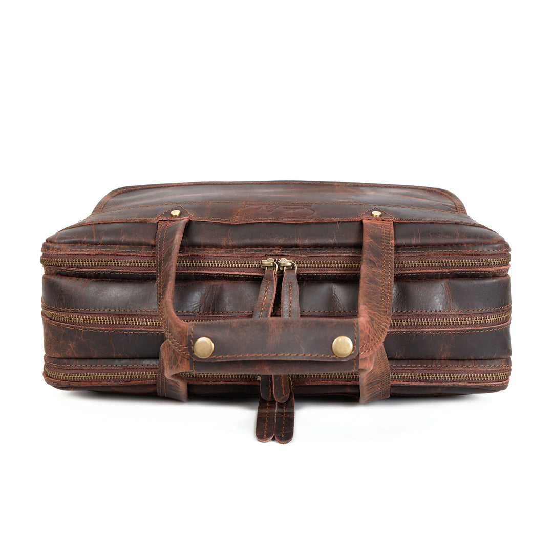Winston | Vintage Leather Laptop Briefcase