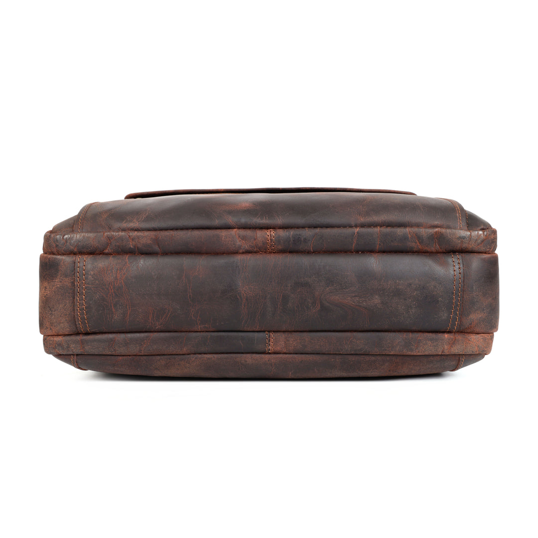 Winston | Vintage Leather Laptop Briefcase