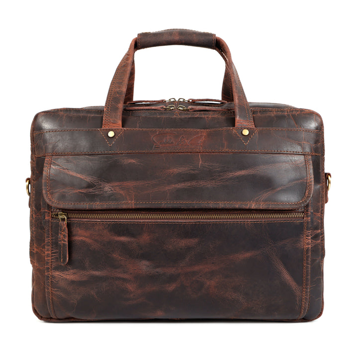 Winston | Vintage Leather Laptop Briefcase