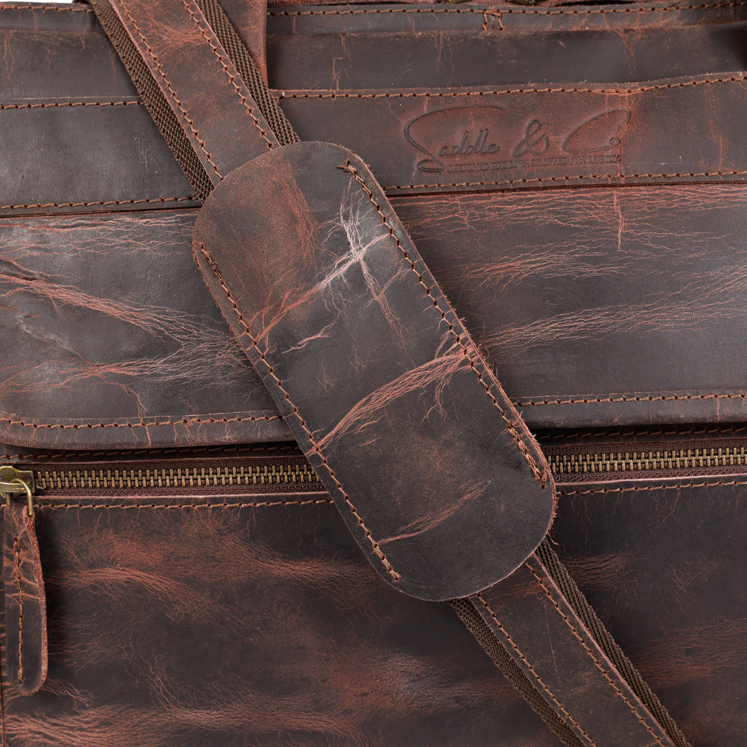 Winston | Vintage Leather Laptop Briefcase