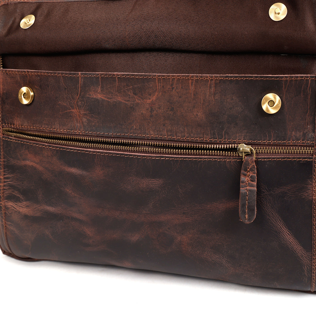 Winston | Vintage Leather Laptop Briefcase