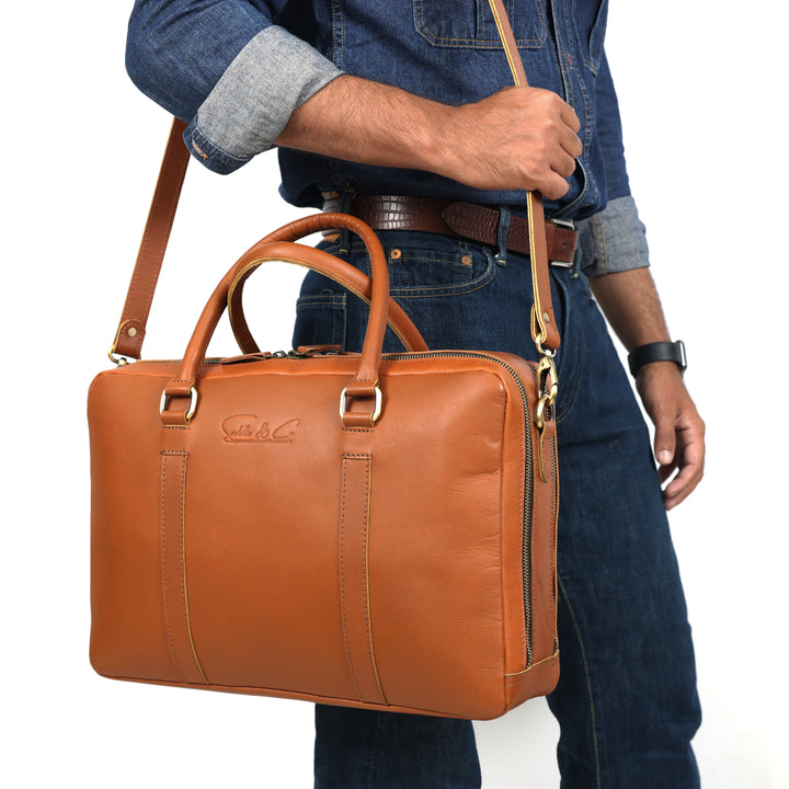 Elysian | Leather Executive Briefcase