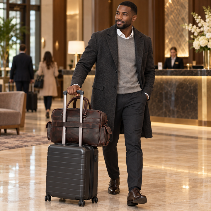 Imperium | Leather Heritage Briefcase | Espresso