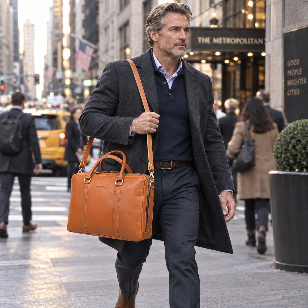 Elysian | Leather Executive Briefcase