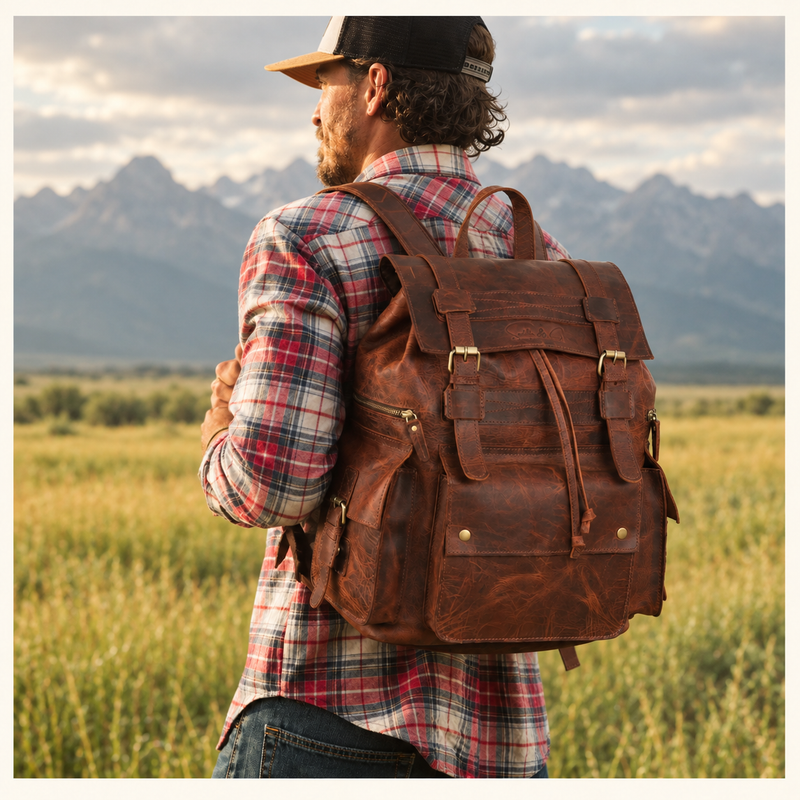 Zenith | Buffalo Leather Travel Backpack